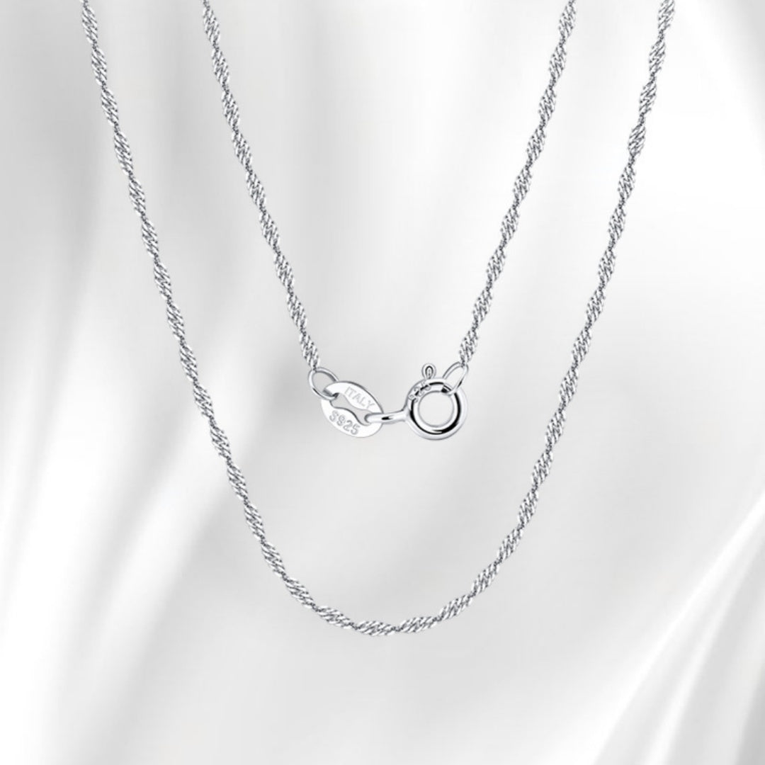 S925 Silver Necklace Water Wave All-match Clavicle Necklace eprolo
