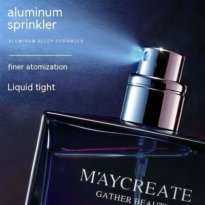 MAYCREATE aluminum alloy sprinkler showcasing finer atomization for a long-lasting light perfume.