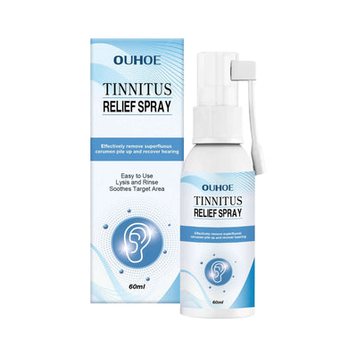 Tinnitus Relief Spray, Relieves Ear Discomfort Earplugs Earwax Cleaning Ear Care Spray eprolo