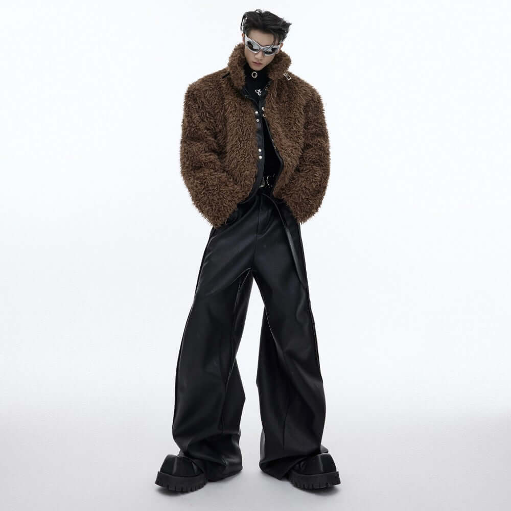 Vintage Lamb Fleece PU Fur Coat eprolo