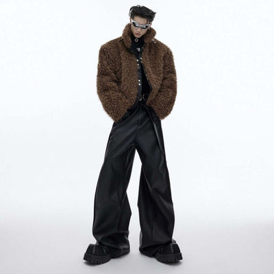Vintage Lamb Fleece PU Fur Coat eprolo