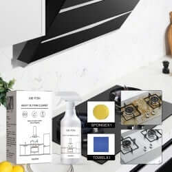 Jue-Fish Heavy Oil Foam Cleaner Kitchen Stove Hood Wash Basin Grease Removal Cleaner eprolo