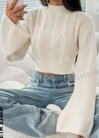 Long Sweater With Flared Sleeves eprolo