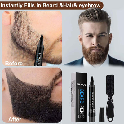 Foreign Trade Cross-Border Beard Filler Pen Kit, Waterproof, Sweat Resistant, Makeup Free Beard Pen Beard Pen eprolo