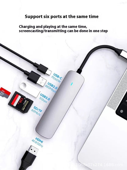 Type-c 7-in-1 Expansion Dock HDMI Projection Screen Usb Hub30 Multi-function Cable Seperater eprolo