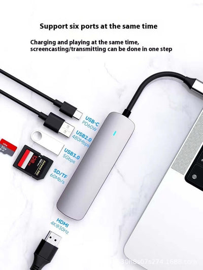 Type-c 7-in-1 Expansion Dock HDMI Projection Screen Usb Hub30 Multi-function Cable Seperater eprolo