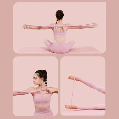 Yoga Gym Fitness 8 Shaped Resistance Band for Muscle Ligament Stretch Building Excersing Trainer Physical Stretching Exercises eprolo