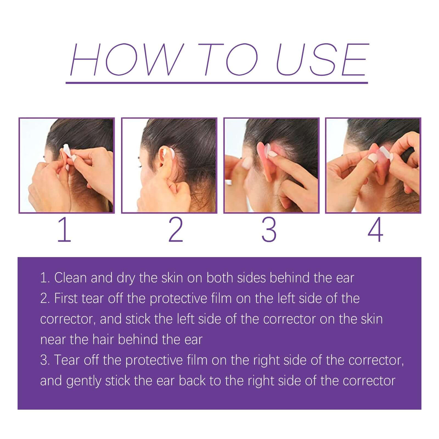Cosmetic Ear Correctors, Ear Display Small Support Corrects Flapper Ear Pinna Shape Waterproof Ear Stickers eprolo