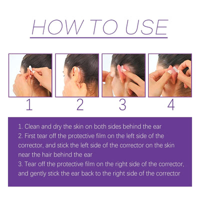 Cosmetic Ear Correctors, Ear Display Small Support Corrects Flapper Ear Pinna Shape Waterproof Ear Stickers eprolo