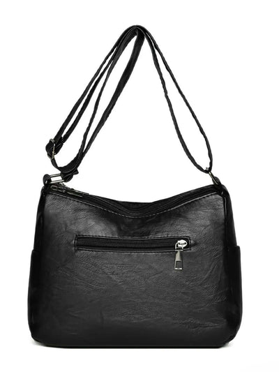 Multi Pockets PU Leather Shoulder Bag eprolo