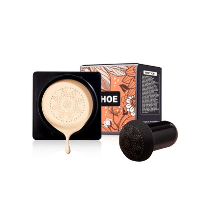 Magic Mat Powder Puff, Invisible Pore Ivory White Natural Color With Mushroom Air Cushion On Makeup Base eprolo