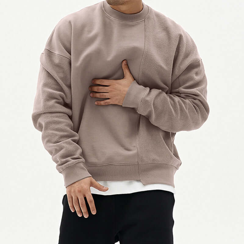Pullover Round Neck Sweater Loose Men Clothes Astrazona