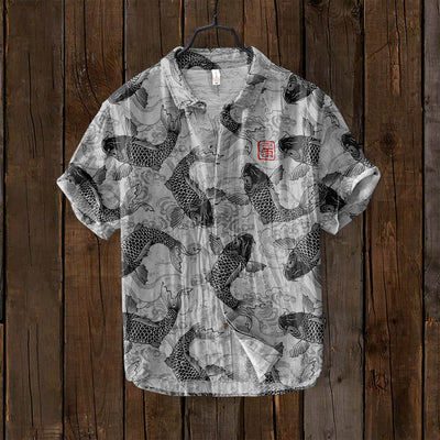 Fashion Summer Casual Printed Hawaiian Shirt Vacation Seaside eprolo