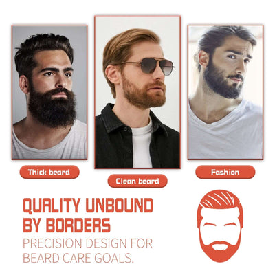 Beard Bushy Roller, Strong Root Moistens Soft Light For Men Nourishing Bushy Growing Beard Comb eprolo