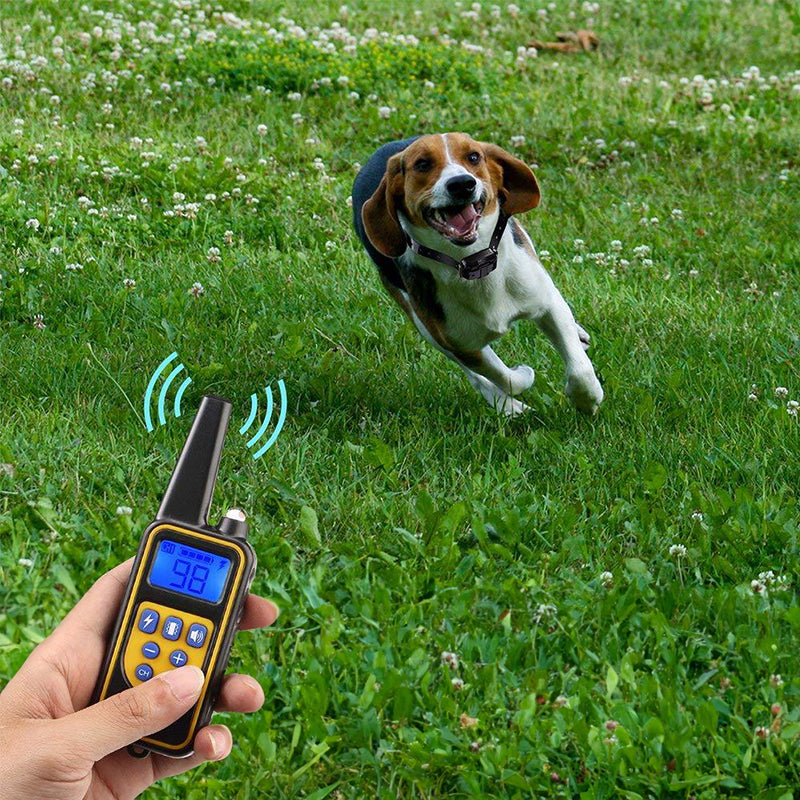 Dog training supplies - bark control device. The collar features electric shock and vibration for training. eprolo