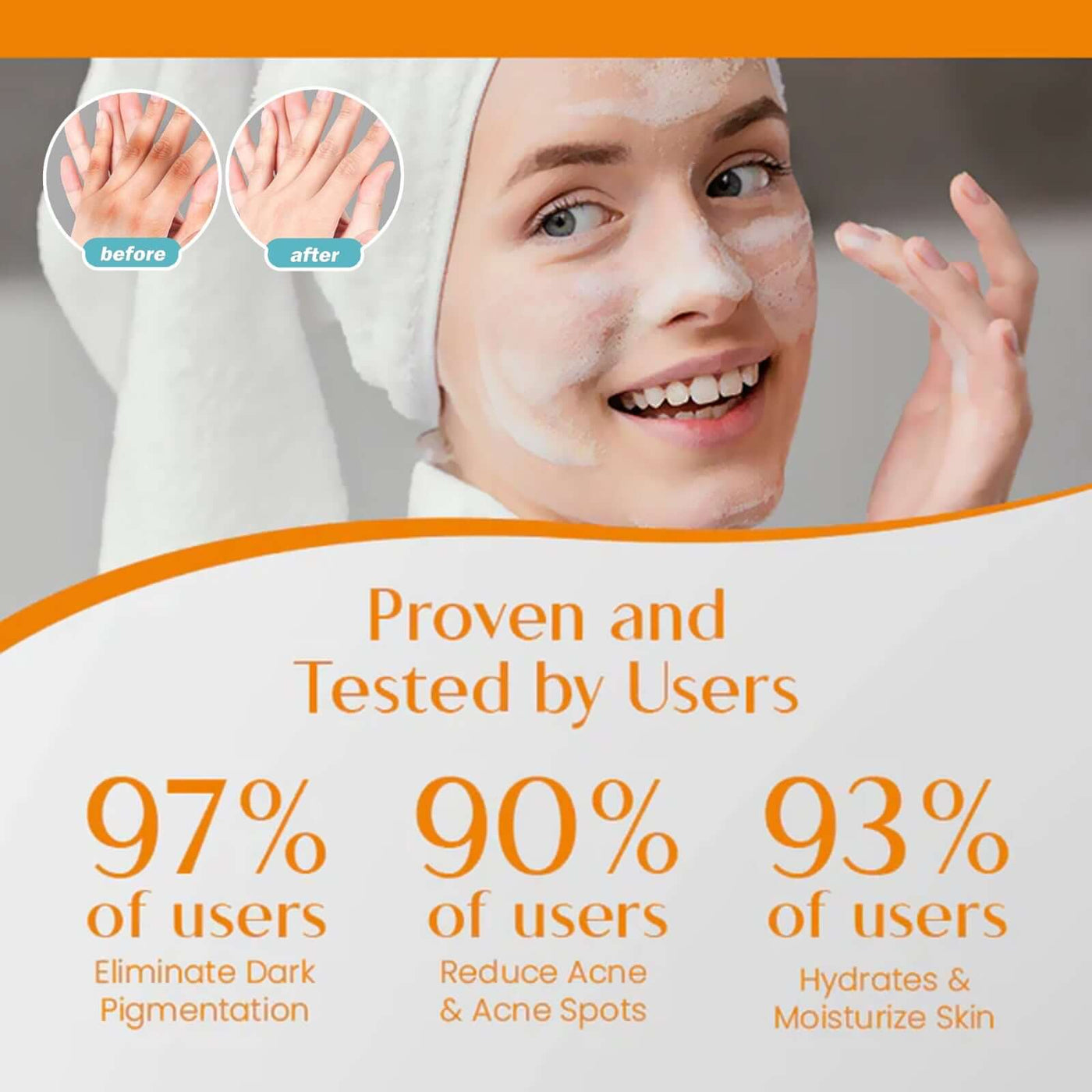Radiant Glow Vitamin C Soap, Brightening Moisturizing Bath Cleansing Soap eprolo