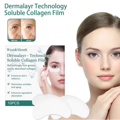 Dermalayr-Technology Soluble Collagen Film, Anti-wrinkle Moisturizing Firming Whitening Patch eprolo