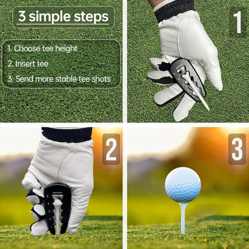 Adjustable Golf Tee Height Tool: Precision setter for consistent swings. Durable, easy - to - use training aid. eprolo