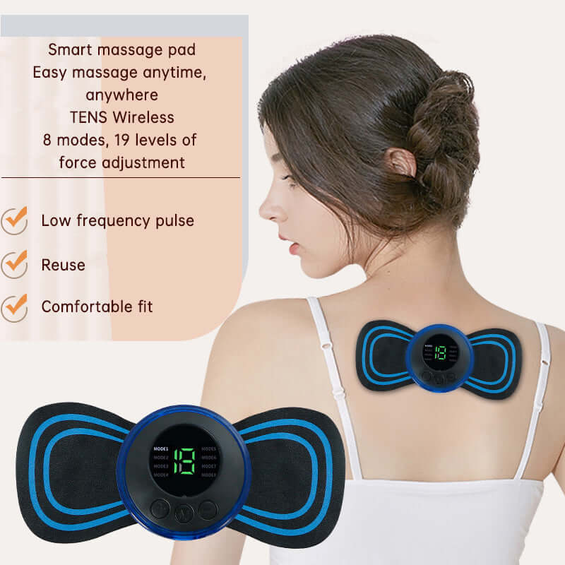 EMS Electric Pulse Neck Massager Cervical Massage Patch Back Sticker Muscle Stimulator Portable Relief Pain Relax Massageador eprolo