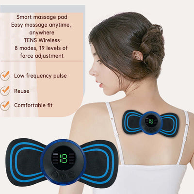 EMS Electric Pulse Neck Massager Cervical Massage Patch Back Sticker Muscle Stimulator Portable Relief Pain Relax Massageador eprolo