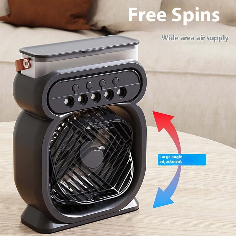 3 In 1 Portable Air Conditioner Evaporative Air Cooler LED Night Lights 3 Speeds Humidifier Fan For Home Office eprolo