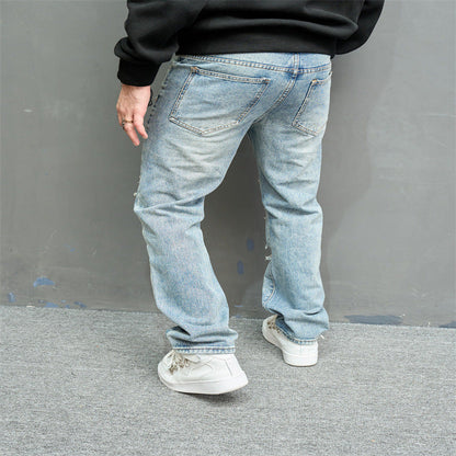Retro Casual High Street Wide Leg Jeans eprolo