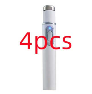 Blue light therapy acne laser pen device for skin care, featuring a sleek design and a handy photon treatment function.