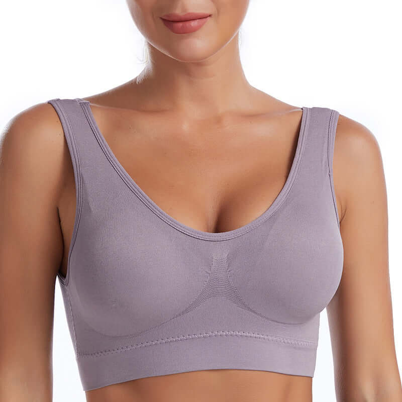Women's Running Shockproof Gathering Sports Bra eprolo