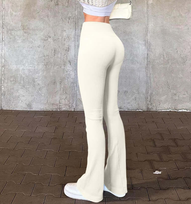 Threaded Waist Yoga Wide Leg Pants eprolo