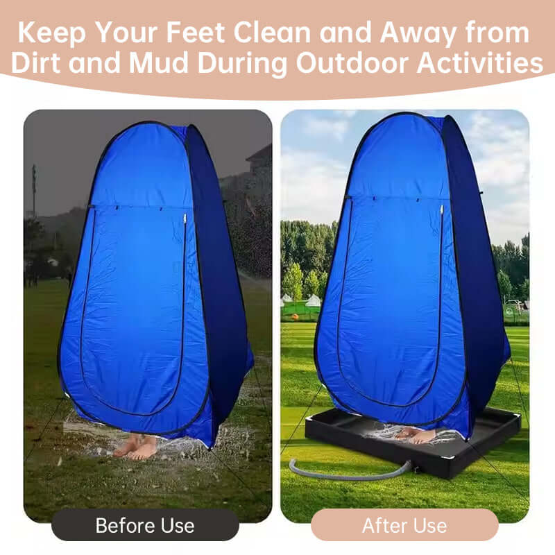 Folding Outdoor Camping Shower Tray Base  - for Pets & Travel eprolo