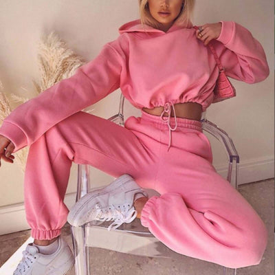 Jogging Suits For Women 2 Piece Sweatsuits Tracksuits Sexy Long Sleeve HoodieCasual Fitness Sportswear eprolo