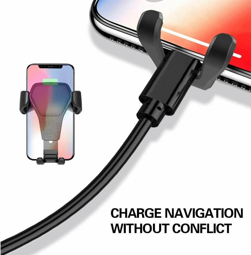 Air vent mobile cradle compatible with iPhone and Samsung models
