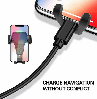 Air vent mobile cradle compatible with iPhone and Samsung models