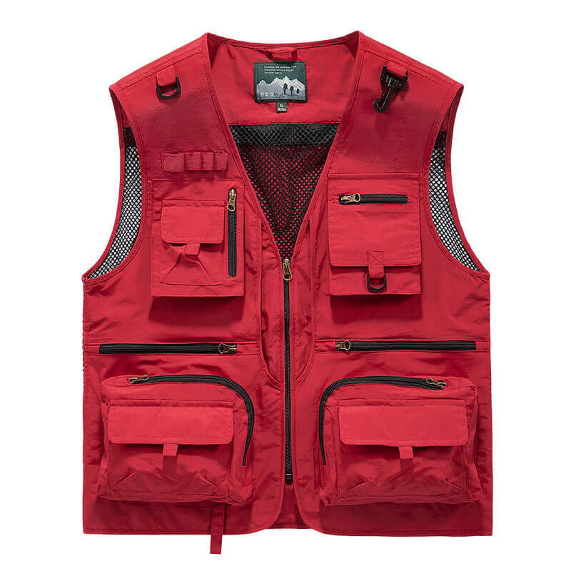 Men’s Summer Tactical Vest: 14-Pocket, Mesh, Ideal for Hiking, Fishing, Photography & Work eprolo