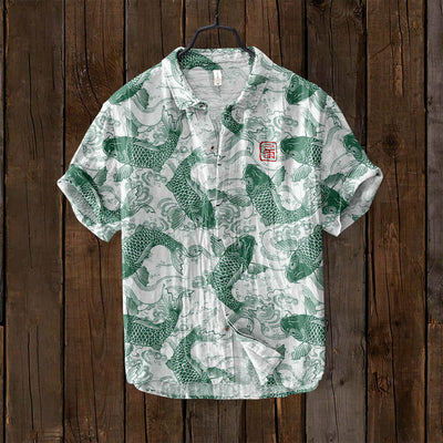 Fashion Summer Casual Printed Hawaiian Shirt Vacation Seaside eprolo