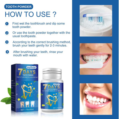 Teeth Whitening Cleaning Powder, Beauty Teeth Stain Removal Fresh Mouth Teeth Cleaning Powder eprolo