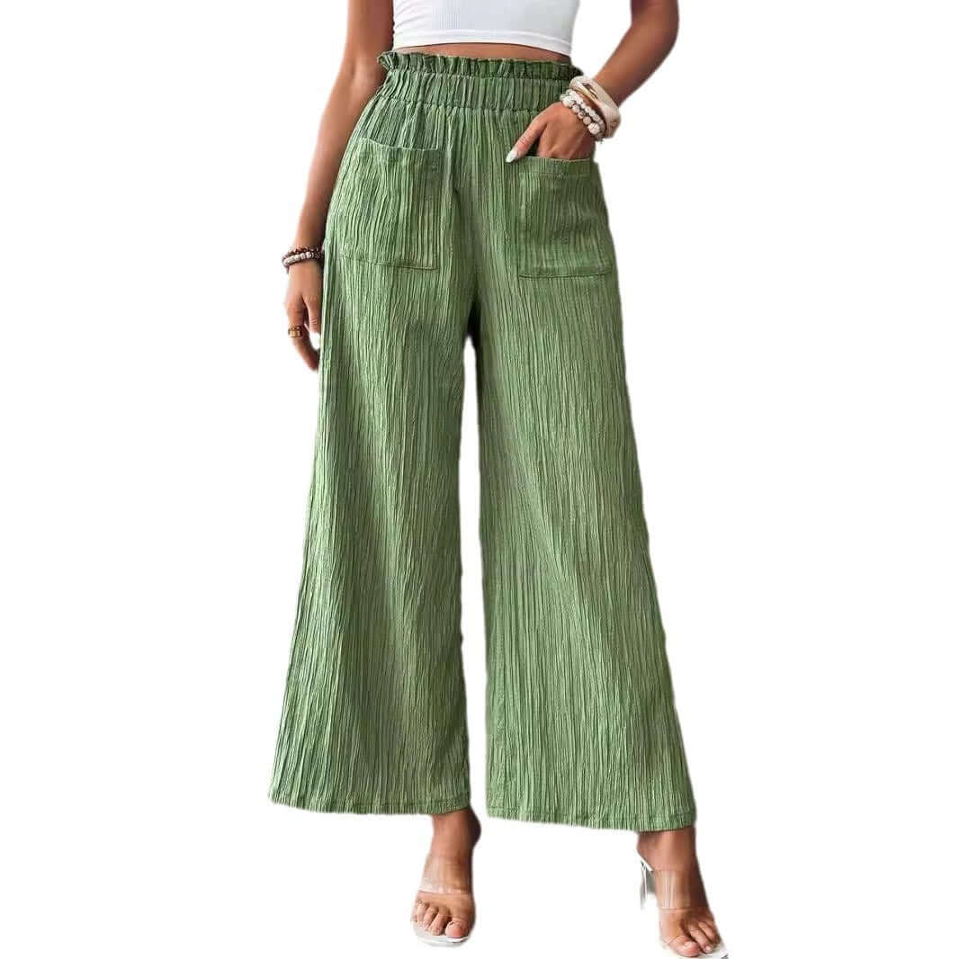 Women's Solid Color Casual Straight Pants eprolo