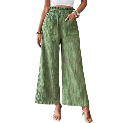 Women's Solid Color Casual Straight Pants eprolo