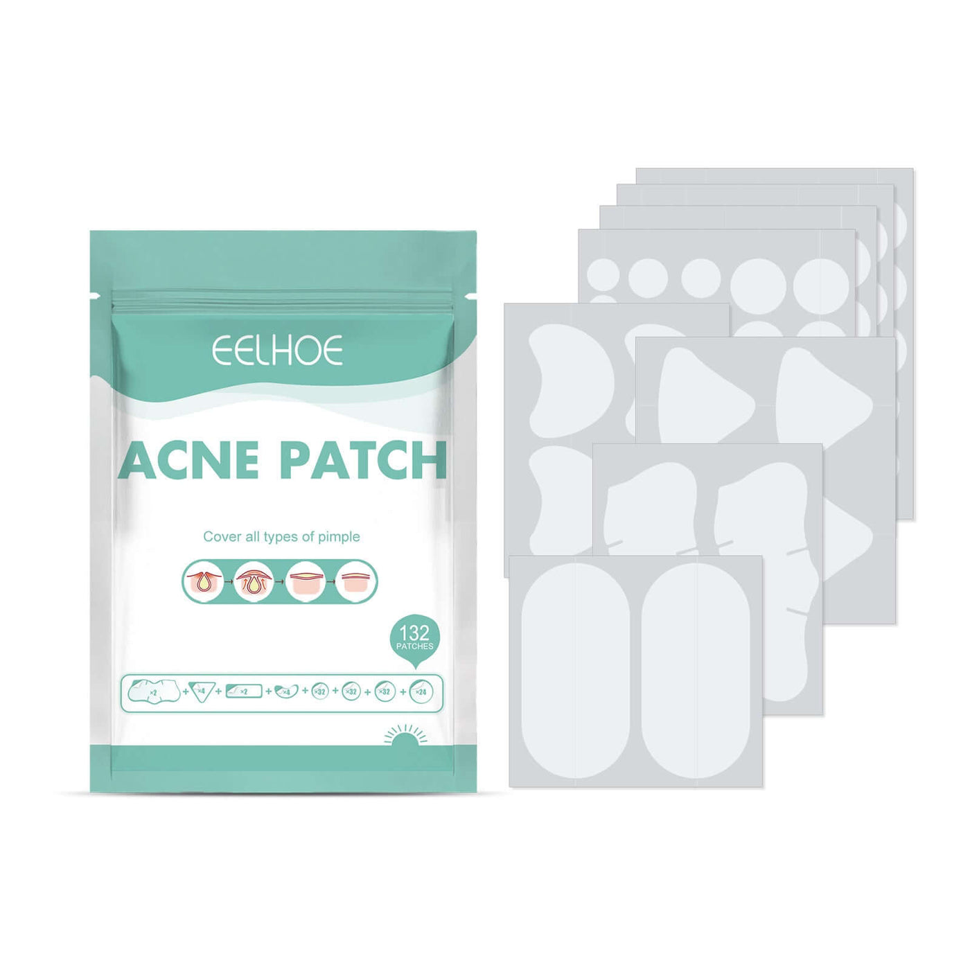 EELHOE Acne Relief Mask Patch Is A Gentle, Non-irritating Acne Mask That Helps To Reduce Acne Marks And Heal Acne. eprolo