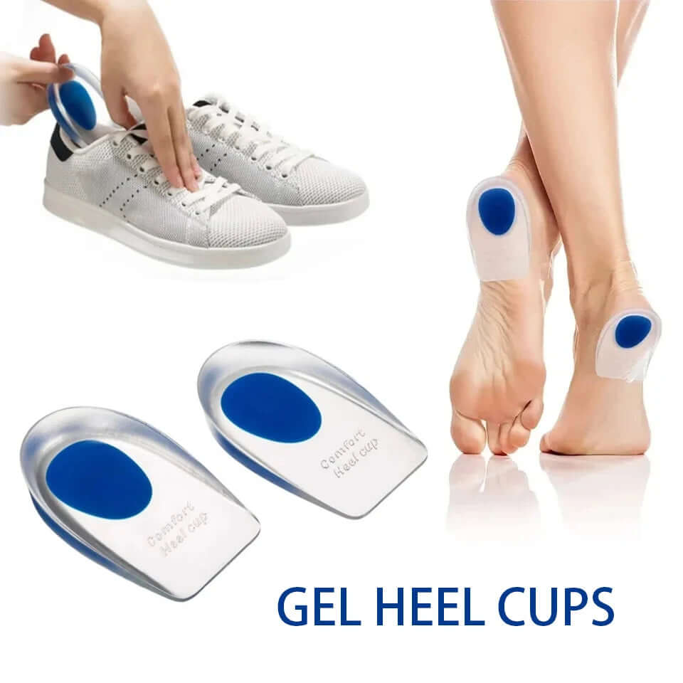 1pair Soft Silicone Gel Lnsoles Men Women TransparentRelieve Foot Pain Heel Lnsoles Foot Massager CareShoe Pad Foot Care Tool eprolo