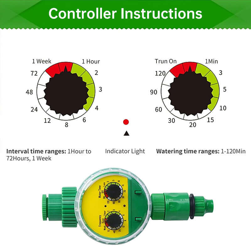 Outdoor plastic garden hose equipped with electronic automatic irrigation timer eprolo