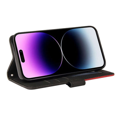 Applicable Leather Case Two-color Patchwork Mobile Phone Protective Case eprolo
