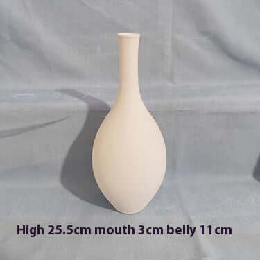 High White Billet Vase Painted DIY eprolo
