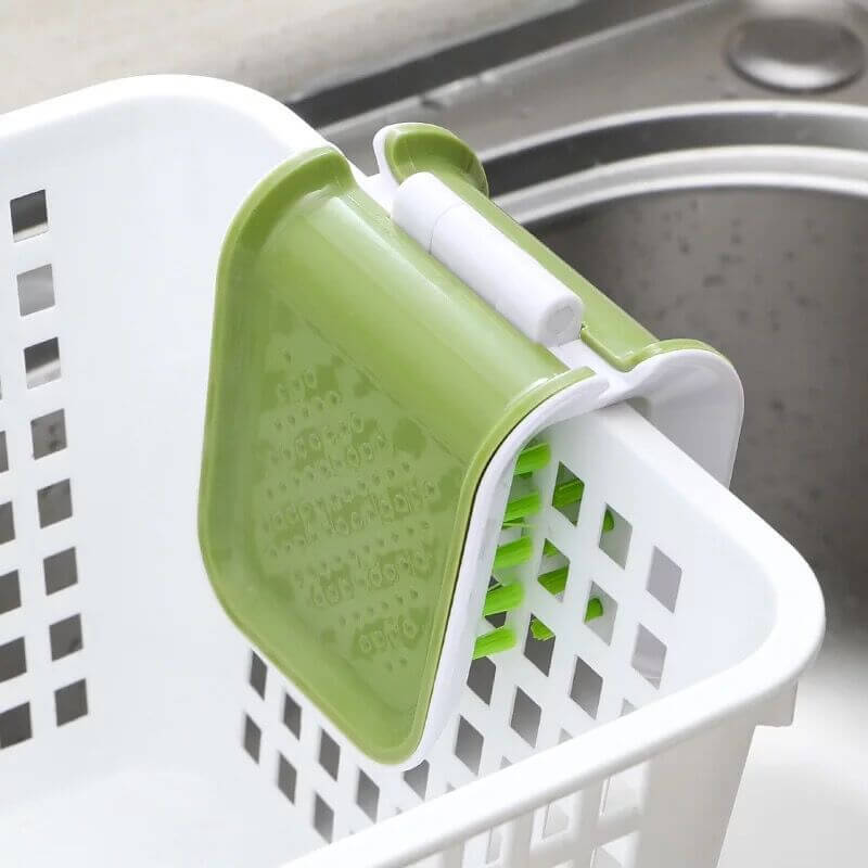 U-Shaped Cleaning Brush Knife And Fork Brush Chopstick Brush Cutlery Brush Can Be Opened And Closed Kitchen Supplies Hand Brush eprolo