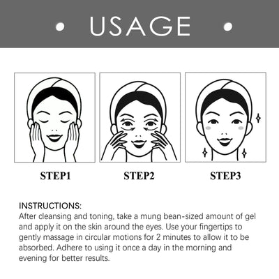 Niacinamide Eye Cream Gel, Reduces Fine Lines And Dark Circles Hydrating And Firming Eye Cream eprolo
