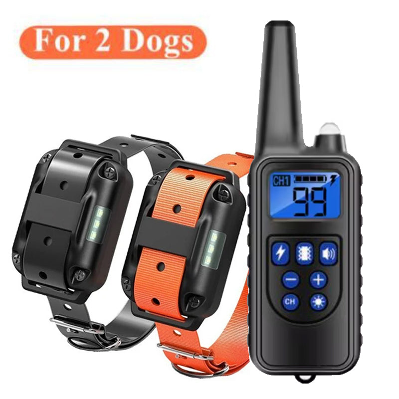 Dog training supplies - bark control device. The collar features electric shock and vibration for training. eprolo