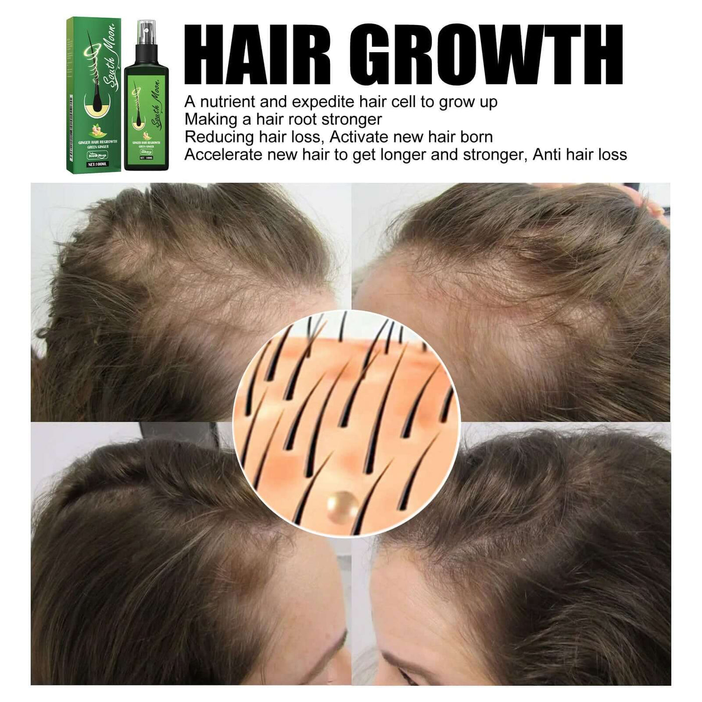 Hair Care Spray Nourishing And Nourishing Hair Massage Repair Hair And Scalp Care Solution eprolo