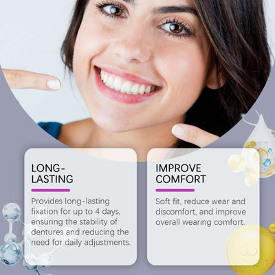 Denture Denture Fixing Adhesive, Improve Comfort Care Denture Loose Adhesive Fixation Cream eprolo