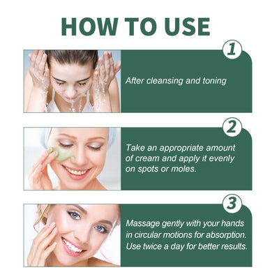 Herbal Natural Spot & Mole Cream, Blemishes Hydrating Whitening Brightening Cream eprolo