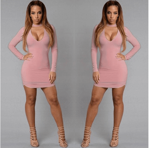 EBay fast selling, European, American, bursting, V collar, cocktail dresses and dress sexy dresses Dropshipman